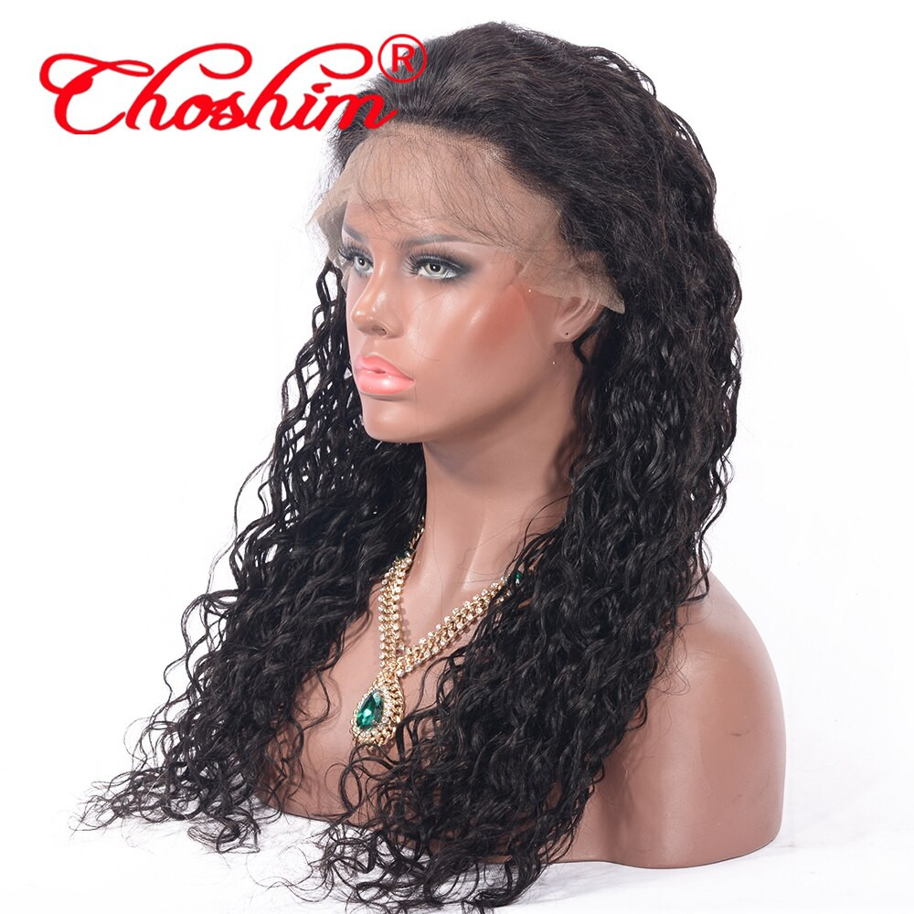 Natural Looking Wigs With Baby Hair
 Water Wave Full Lace Wigs Human Hair with Baby Hair Pre