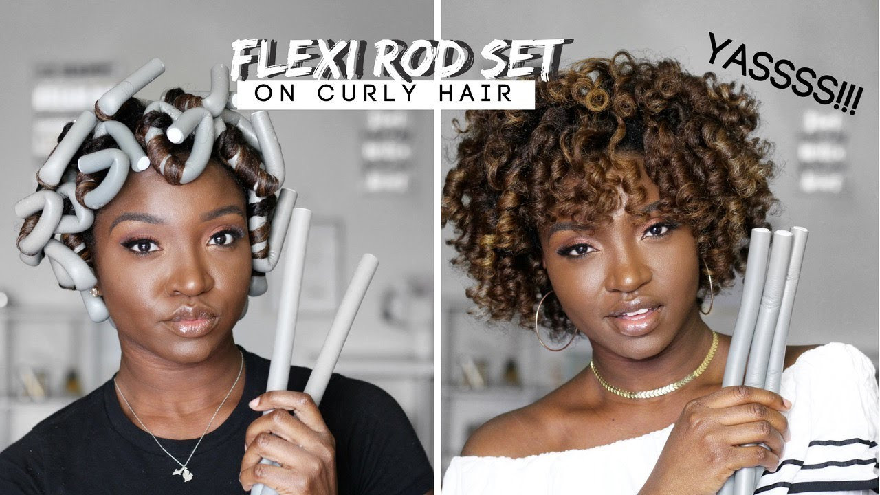 Natural Wet Hairstyles
 Flexi Rod Set on Wet Natural Hair