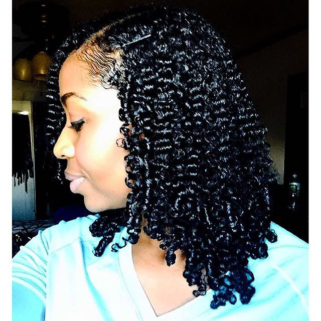 Natural Wet Hairstyles
 This is a freshly done wet Wash N Go to start off the work