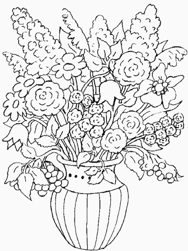 Nature Coloring Pages For Adults
 1000 images about flower coloring on Pinterest