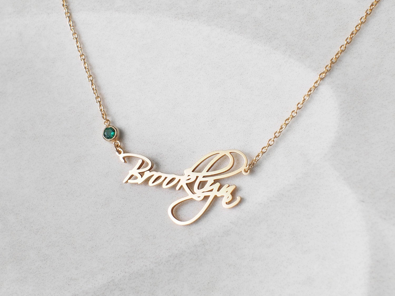 Necklace With Name
 Custom Name Necklace with birthstone Personalized Name
