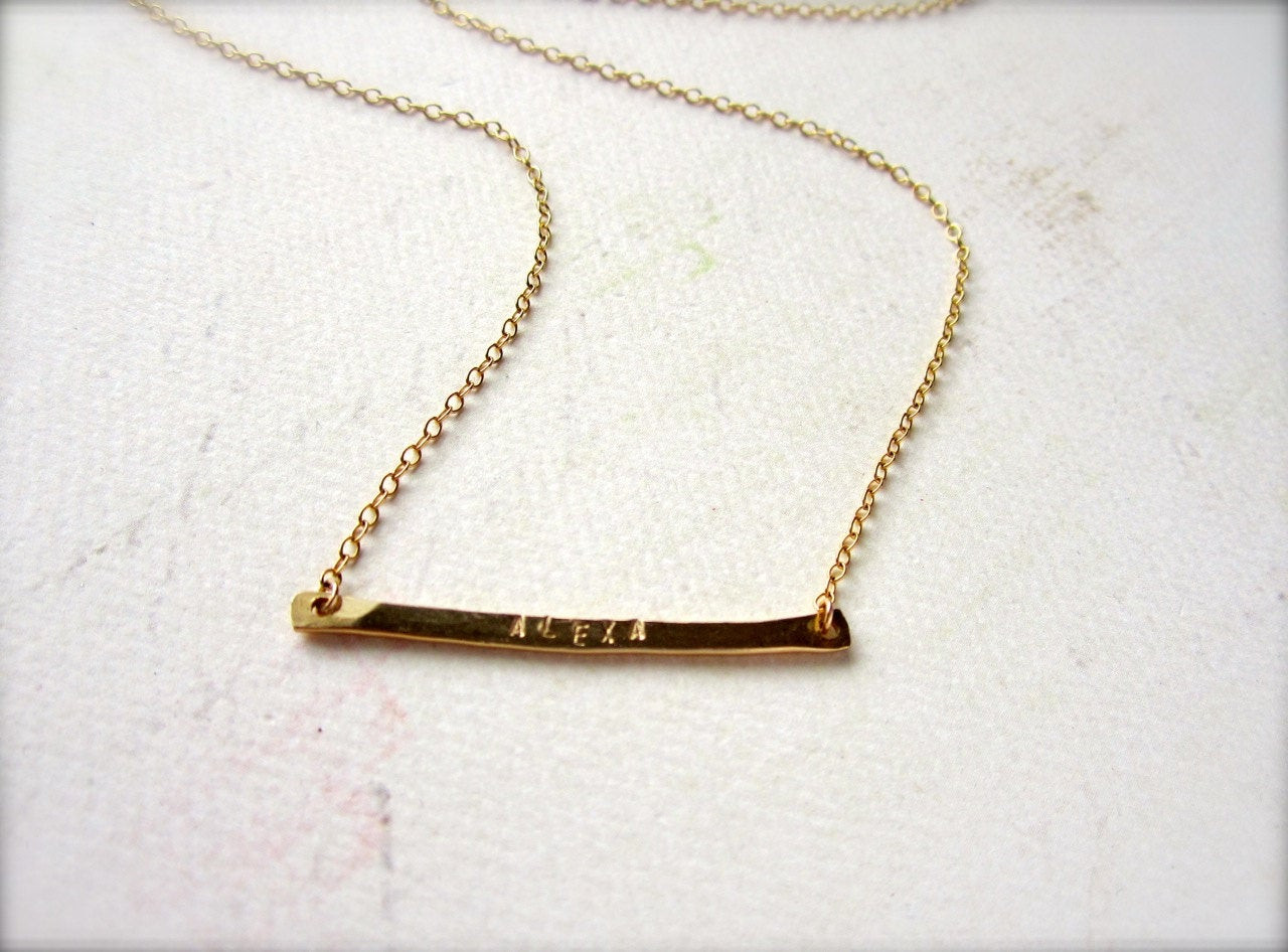 Necklace With Name
 custom tiny name necklace name necklace gold name by