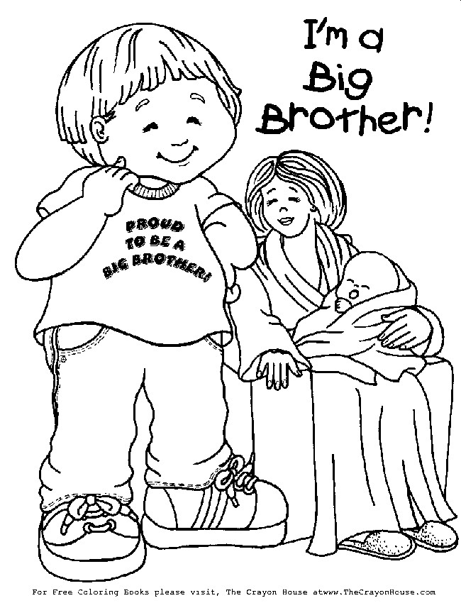New Baby Coloring Pages
 New Baby Brother Coloring Page Coloring Home