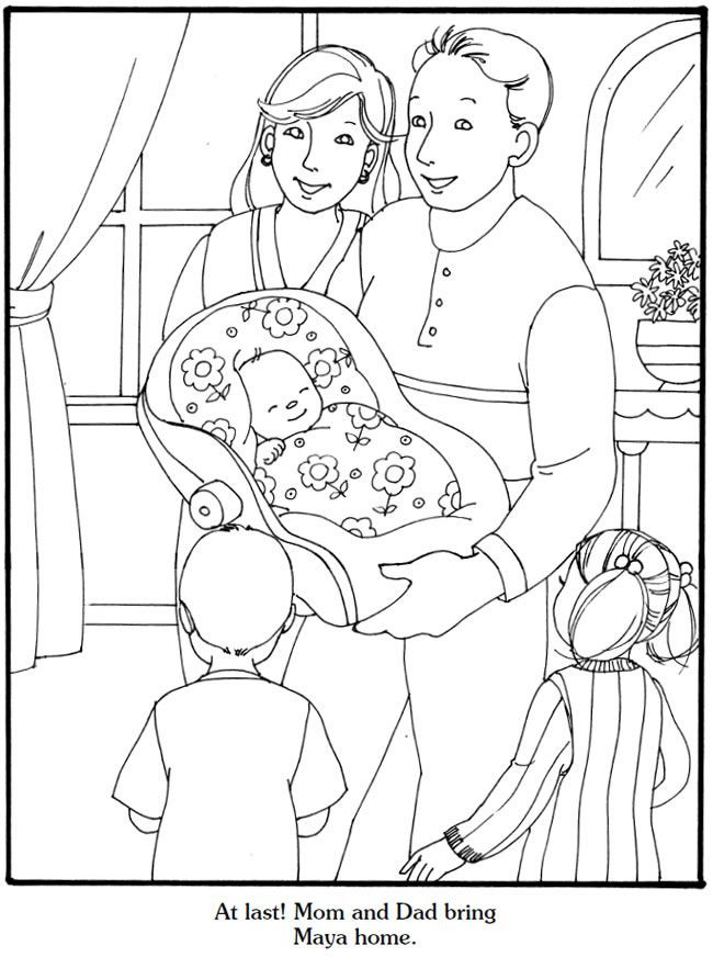 New Baby Coloring Pages
 Our New Baby Coloring Book Wel e to Dover Publications