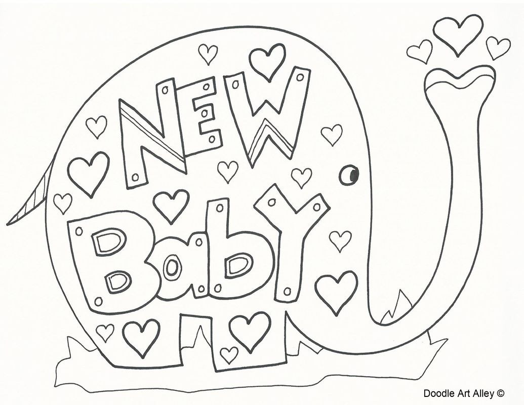 New Baby Coloring Pages
 Picture Coloring Pages sayings