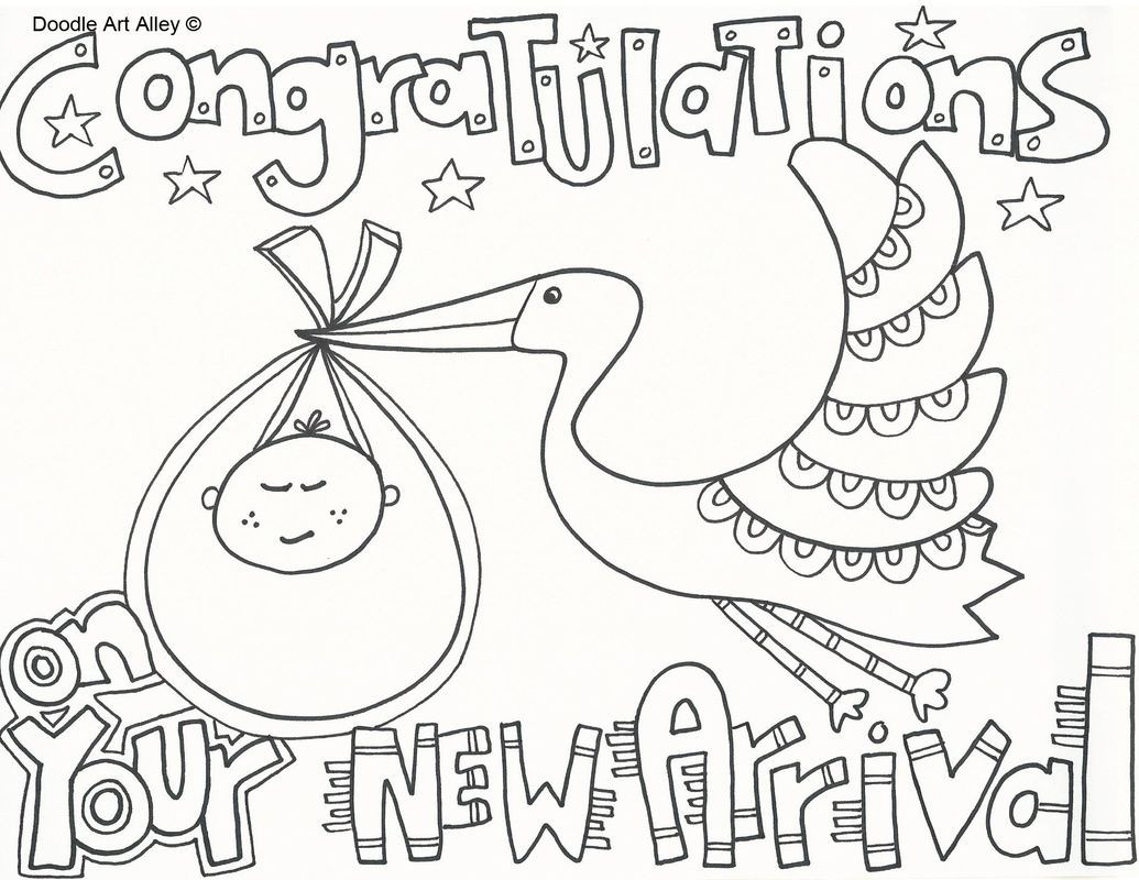 New Baby Coloring Pages
 Free Printable Baby Shower Coloring Pages Coloring Home
