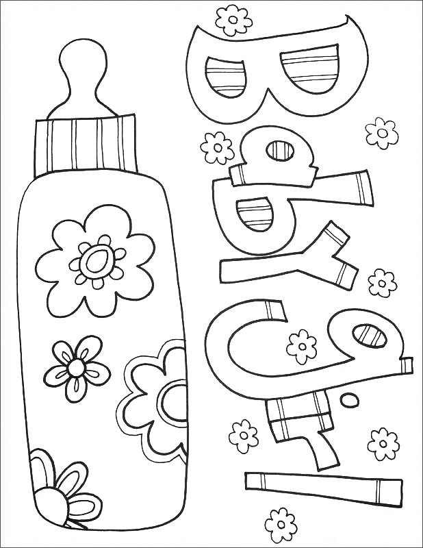 New Baby Coloring Pages
 Free Printable Baby Coloring Pages For Kids