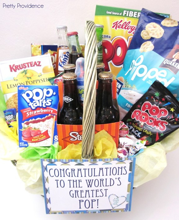 New Dad Gift Basket Ideas
 New "Pop" Gift Basket Pretty Providence