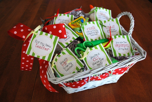 New Teacher Gift Basket Ideas
 Fairy Tales & Fun 12 Days of Christmas