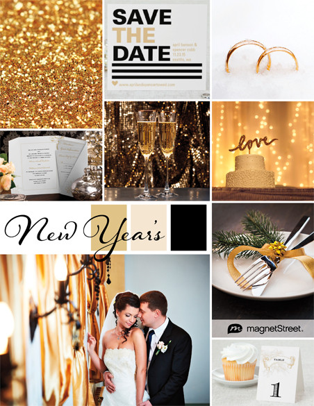 New Years Eve Wedding Colors
 New Year s Eve Wedding Inspiration