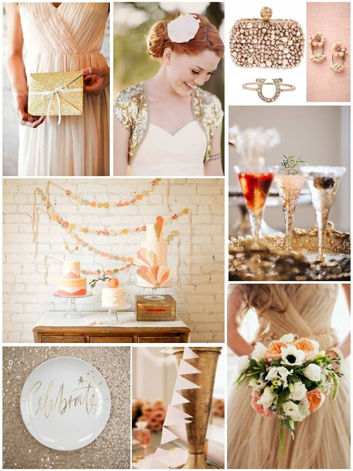 New Years Eve Wedding Colors
 Gold Dust & Peach Inspiration for a New Year s Eve