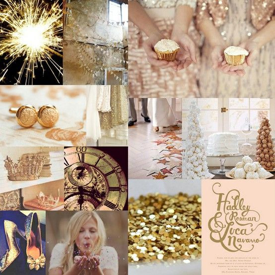 New Years Eve Wedding Colors
 Planning an early winter New Year s wedding A champagne