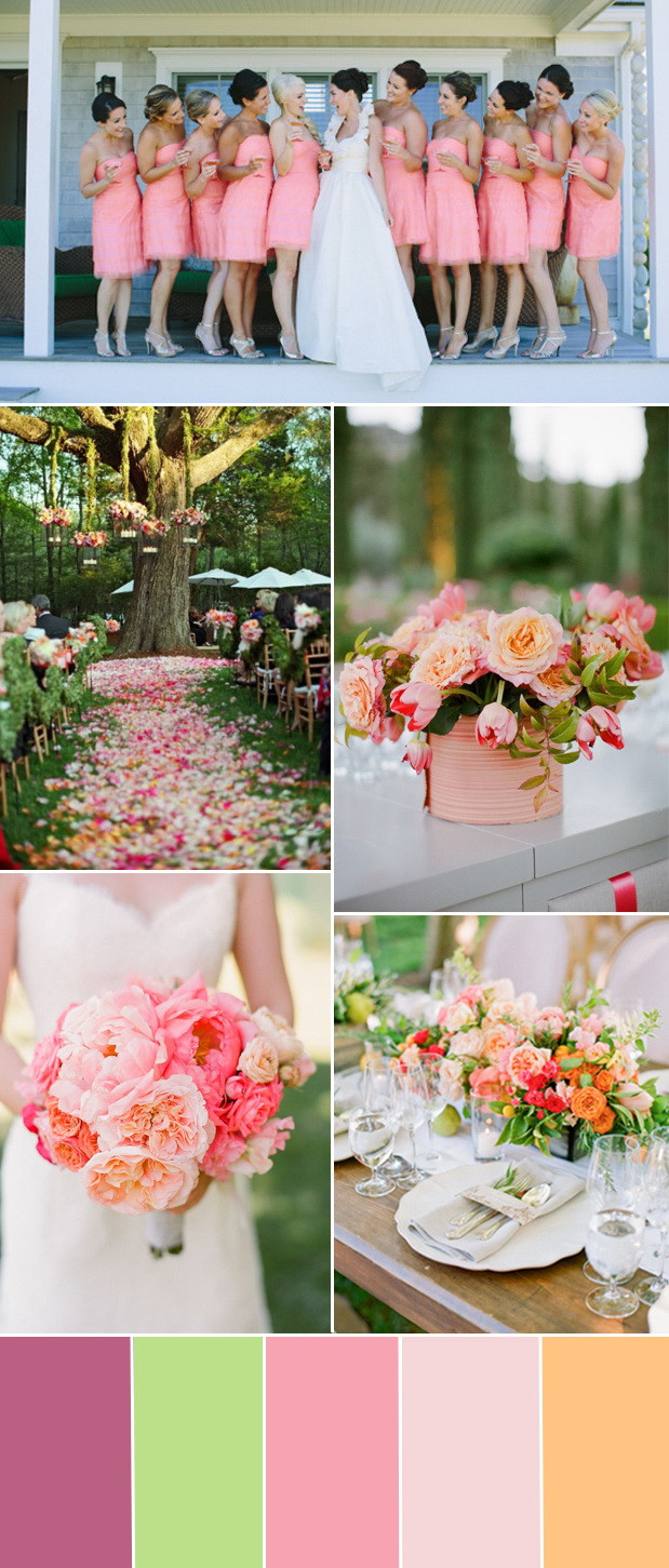 Nice Wedding Colors
 Five Popular Shades of Pink Color Ideas for your Dream