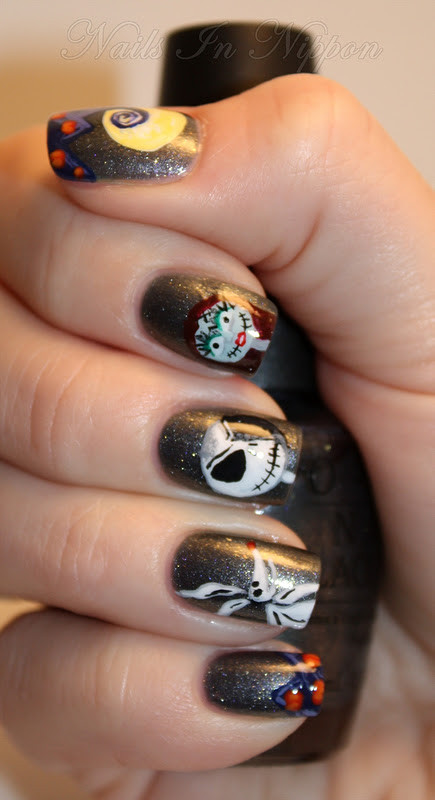 Nightmare Before Christmas Nail Art
 Nails In Nippon Halloween The Nightmare Before Christmas