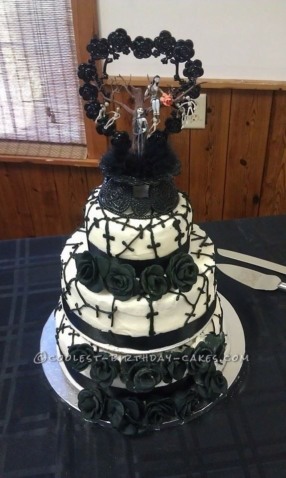 Nightmare Before Christmas Wedding Cake
 Cool Nightmare Before Christmas Wedding Cake