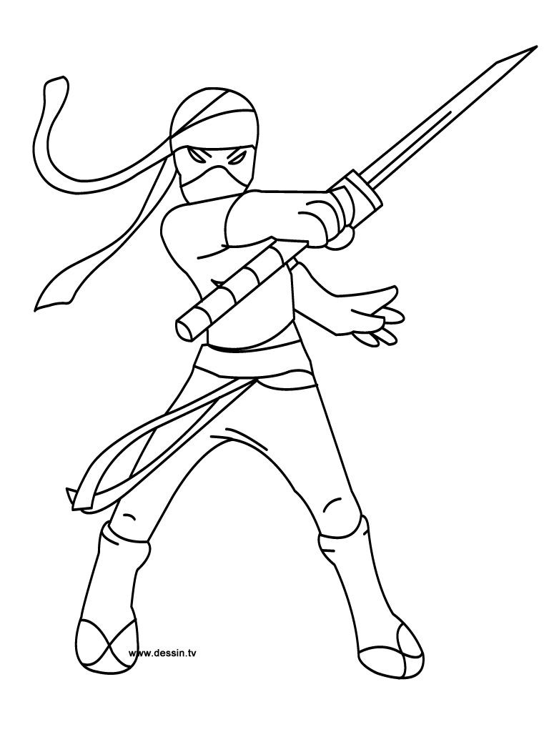 Ninja Coloring Pages For Kids
 Pin on Colorings