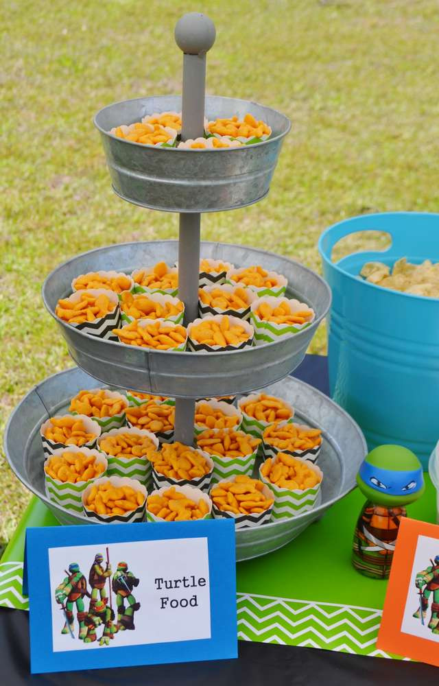Ninja Turtles Party Food Ideas
 Teenage Mutant Ninja Turtles Birthday Party Ideas