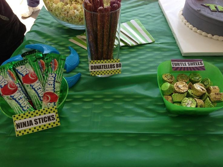 Ninja Turtles Party Food Ideas
 ninja turtle birthday party ideas