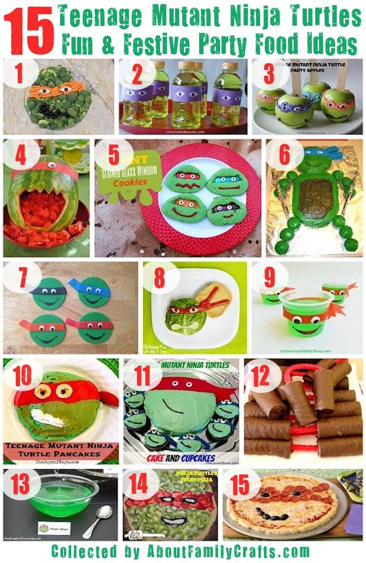 Ninja Turtles Party Food Ideas
 75 DIY Teenage Mutant Ninja Turtles Birthday Party Ideas