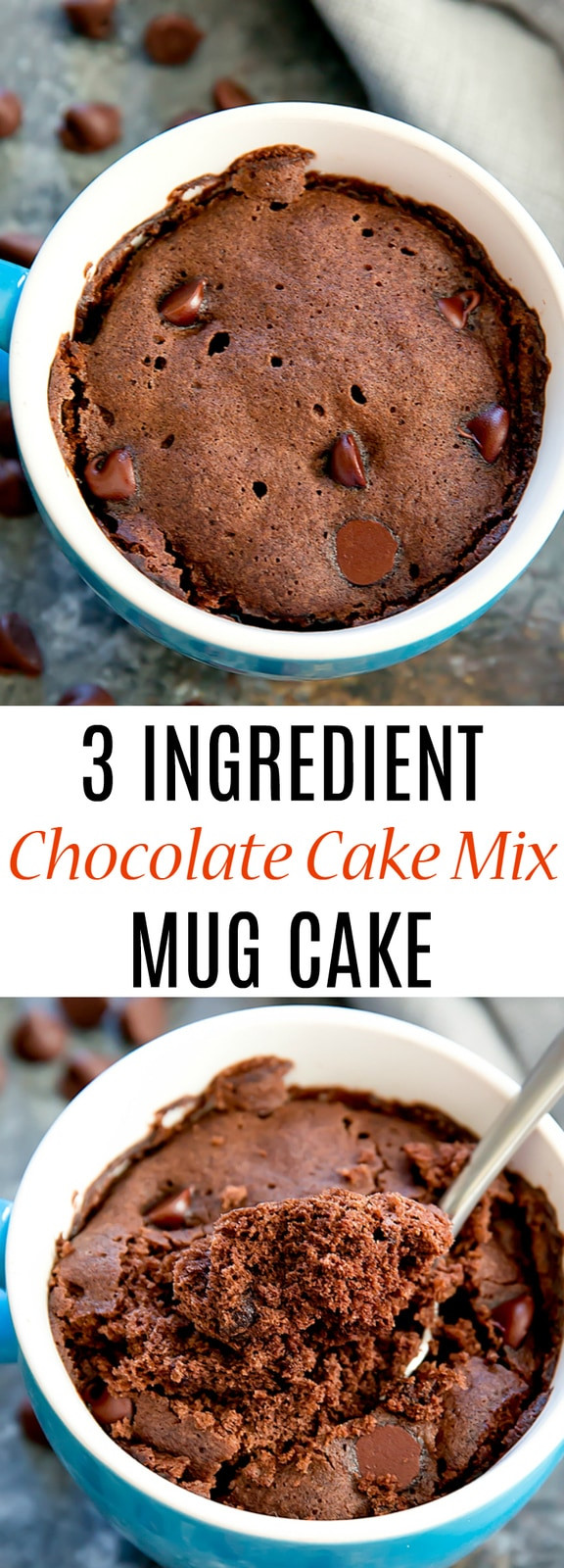 No Egg Mug Cake
 3 Ingre nt Chocolate Cake Mix Mug Cake Kirbie s Cravings