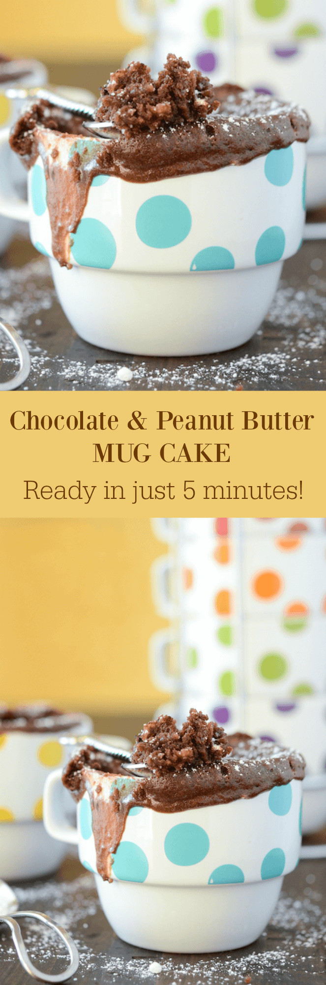 No Egg Mug Cake
 Chocolate Peanut Butter Mug Cake
