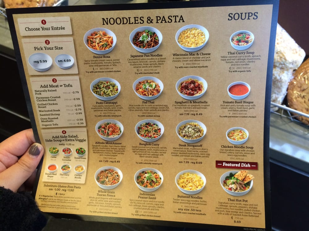 20 Ideas for Noodles Company Menu Home Family Style and Art Ideas