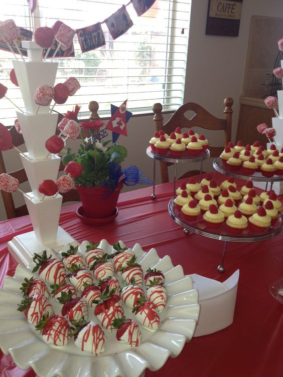 Nursing Graduation Party Ideas Pinterest
 Dessert table for nursing graduation party