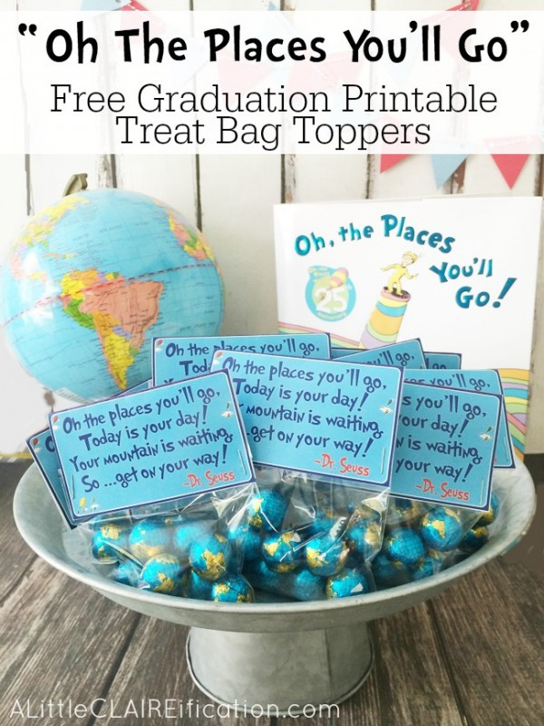 Oh The Places You Ll Go Graduation Party Ideas
 These Graduation Treat Toppers Are a Must for Dr Seuss