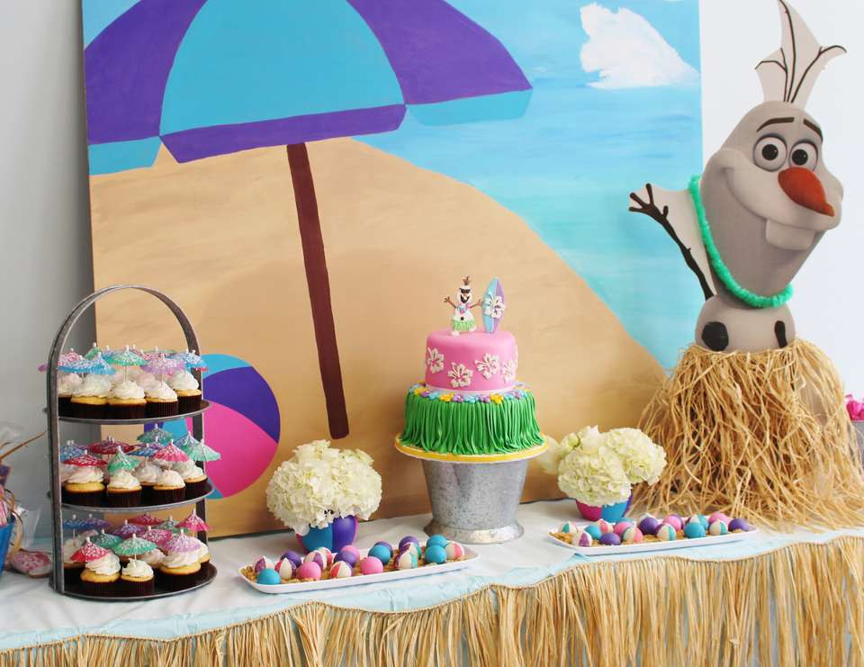 Olaf Summer Birthday Party Ideas
 Frozen Disney Birthday "Summer Frozen Bash "