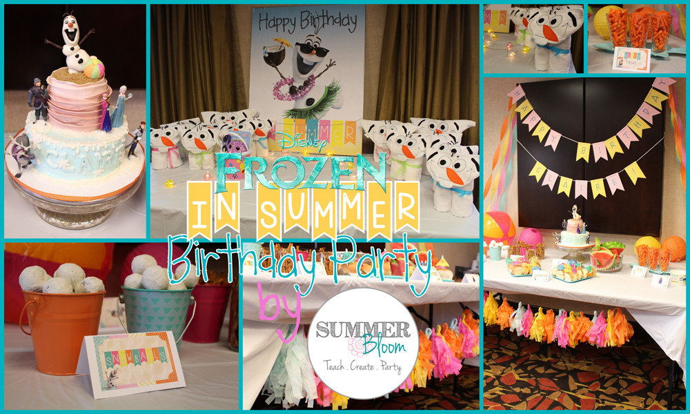 Olaf Summer Party Ideas
 Check out this adorable Frozen In Summer Themed Birthday
