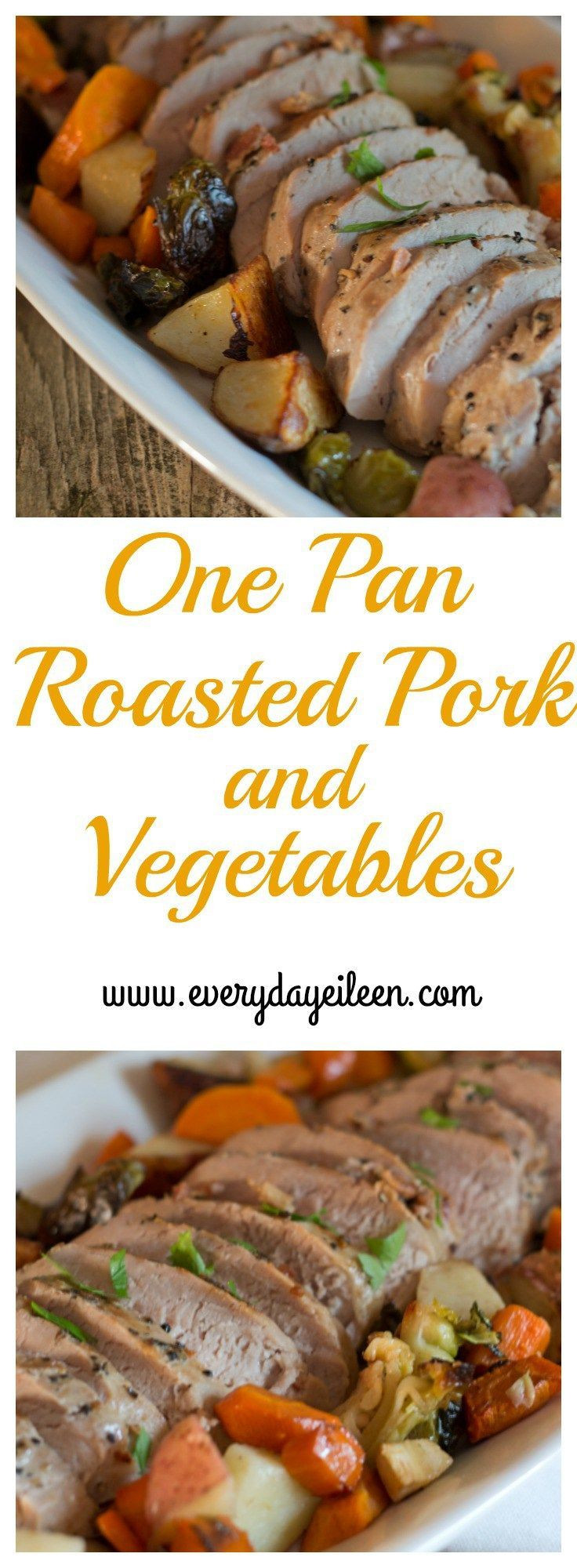 One Pan Pork Chops And Roasted Vegetables
 e Pan Roasted Pork and Ve ables Recipe