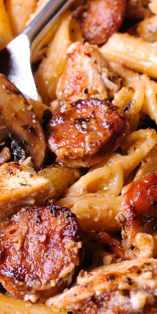 One Pot Cajun Chicken And Sausage Pasta
 Pin on recipes