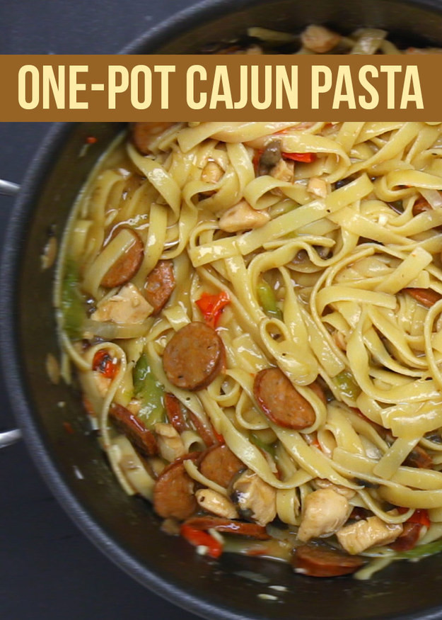 One Pot Cajun Chicken And Sausage Pasta
 This Cajun Pasta Dish Is The Ultimate fort Food