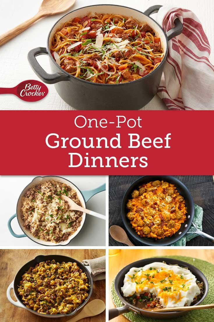 One Pot Meals With Ground Beef
 e Pot Ground Beef Dinners in 2019