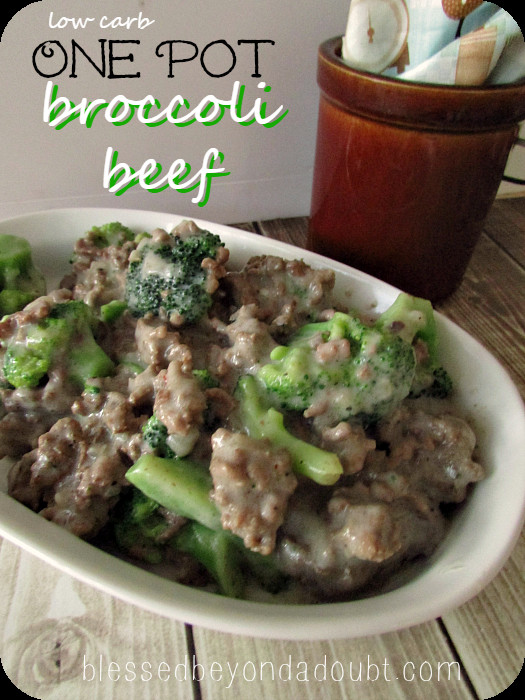 One Pot Meals With Ground Beef
 e Pot Low Carb Beef Broccoli Recipe Blessed Beyond A Doubt