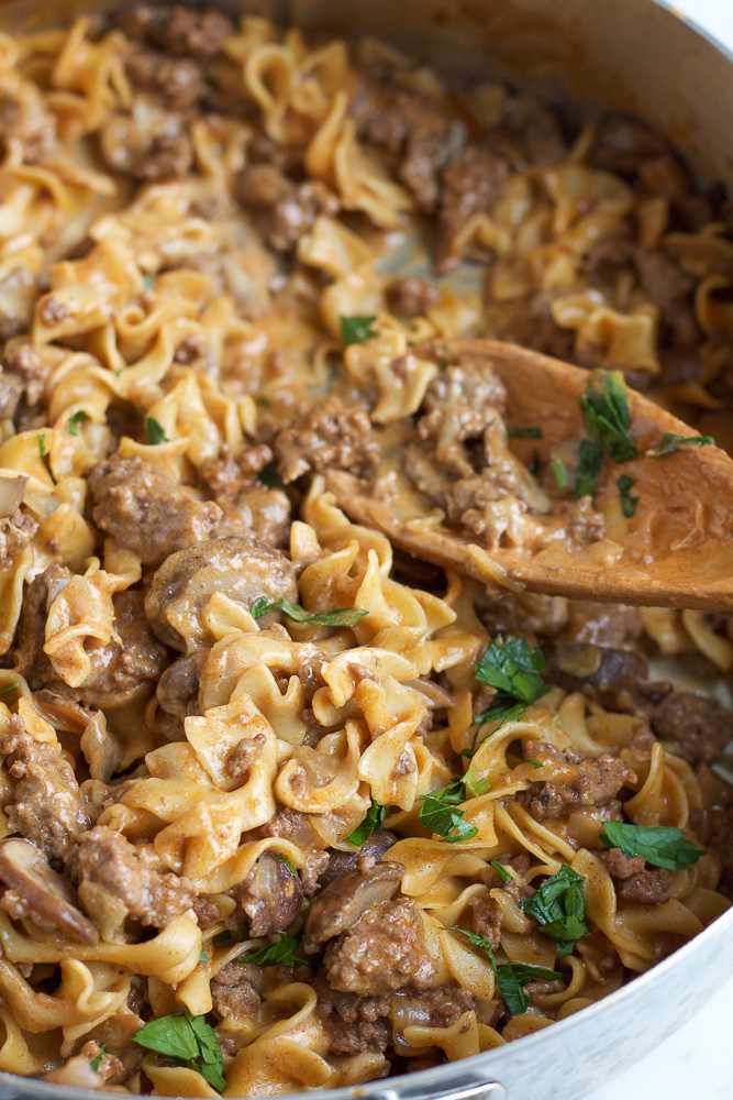 One Pot Meals With Ground Beef
 Best e Pot Beef Stroganoff Ever • Hip Foo Mom