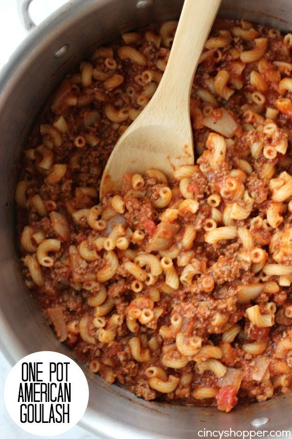One Pot Meals With Ground Beef
 e Pot American Goulash Recipe