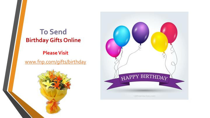 Online Birthday Gifts
 PPT line Birthday Gifts PowerPoint Presentation ID
