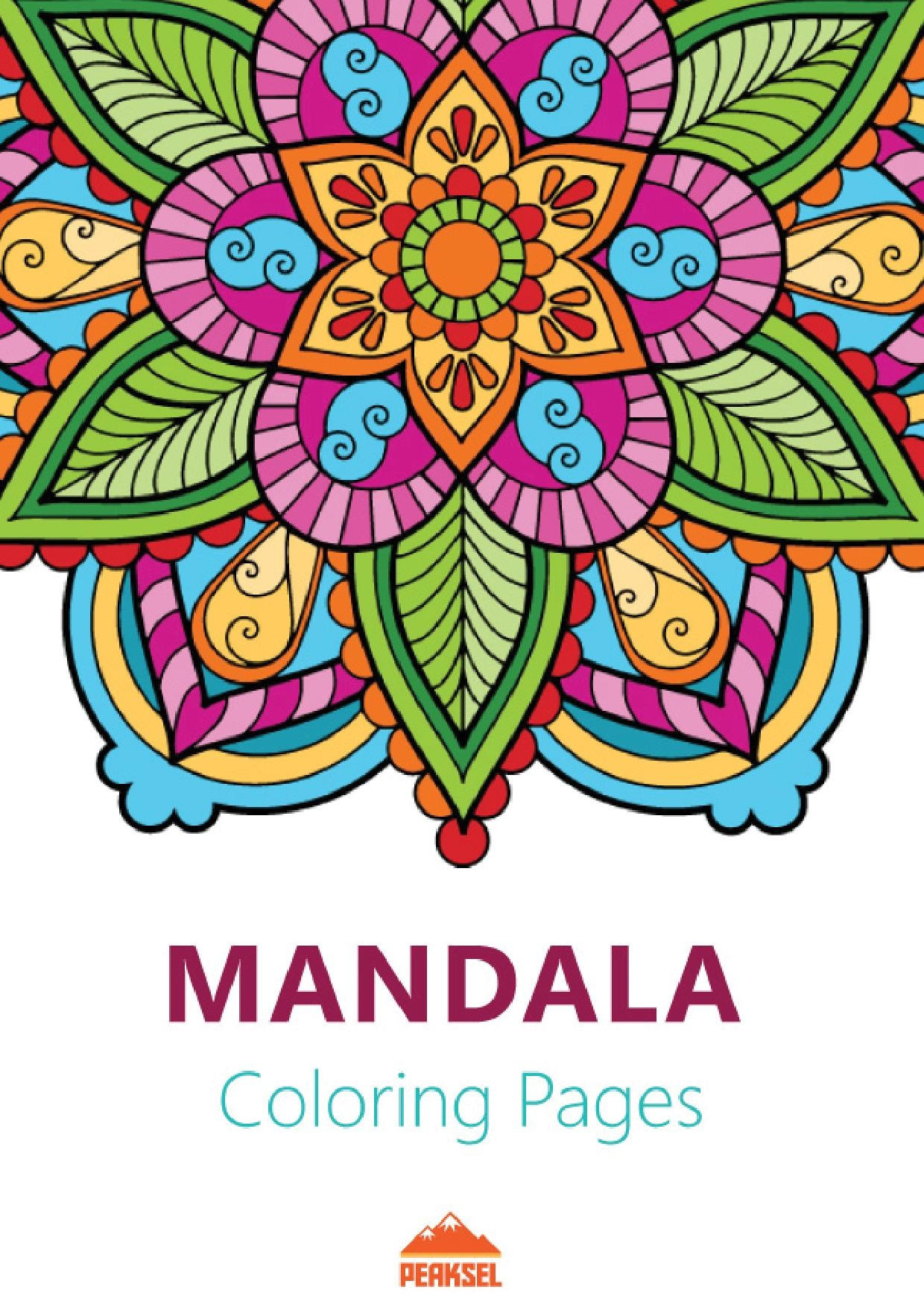 Online Coloring Books For Adults
 File Mandala Coloring Pages for Adults Printable