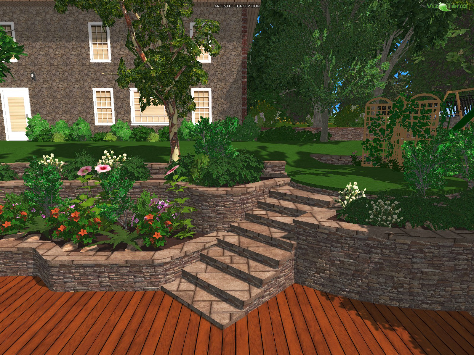 Online Landscape Design
 Indi Scaping design Design your own backyard landscape