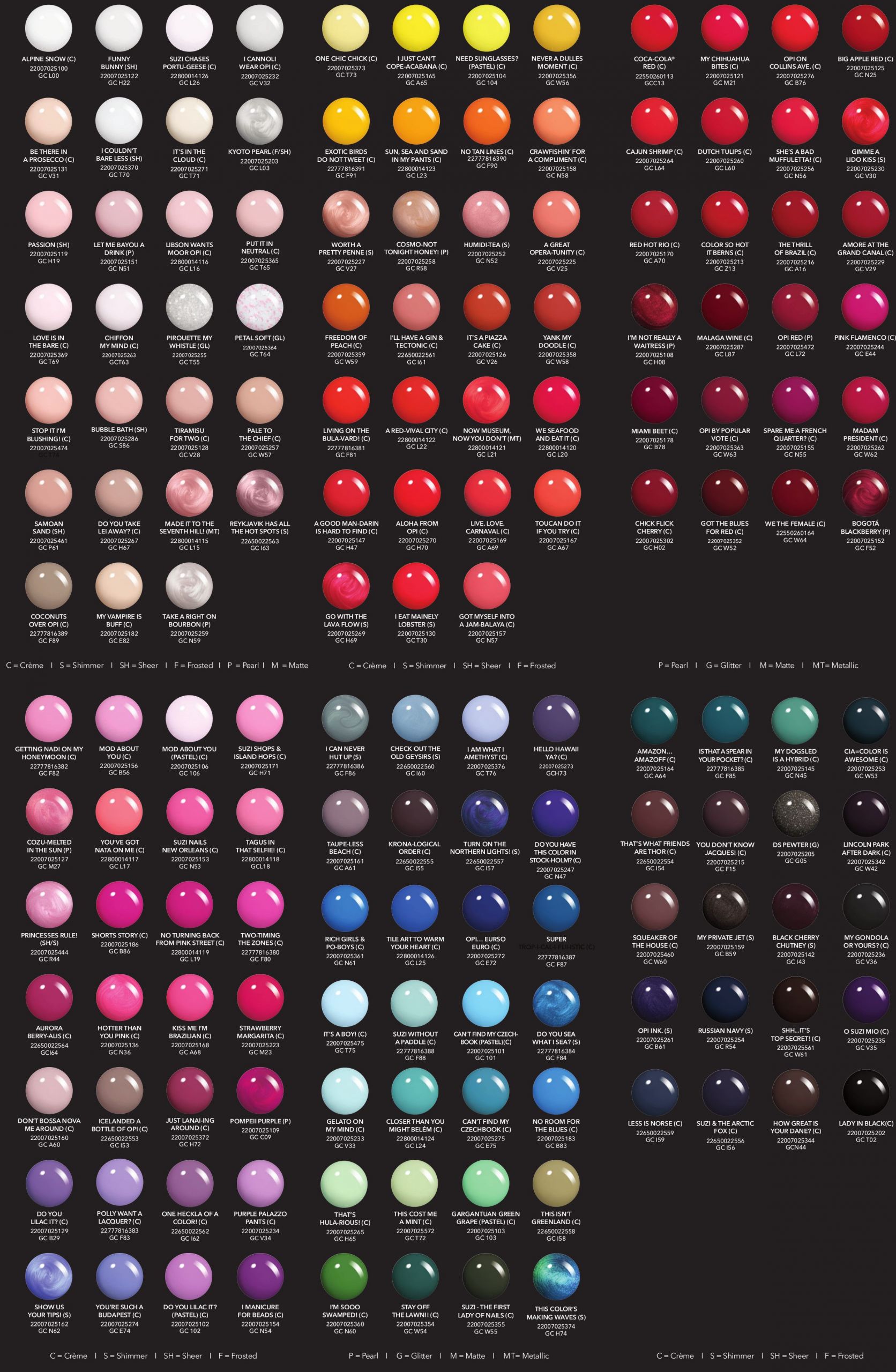 The Best Opi Gel Nail Colors Chart - Home, Family, Style and Art Ideas