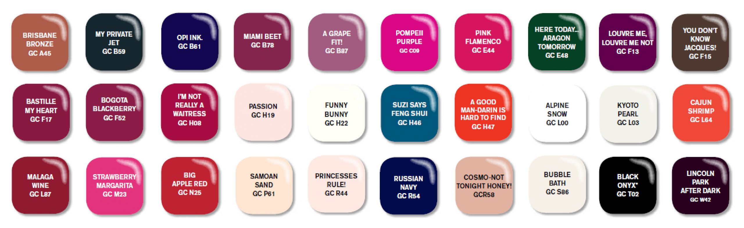 The Best Opi Gel Nail Colors Chart Home, Family, Style and Art Ideas