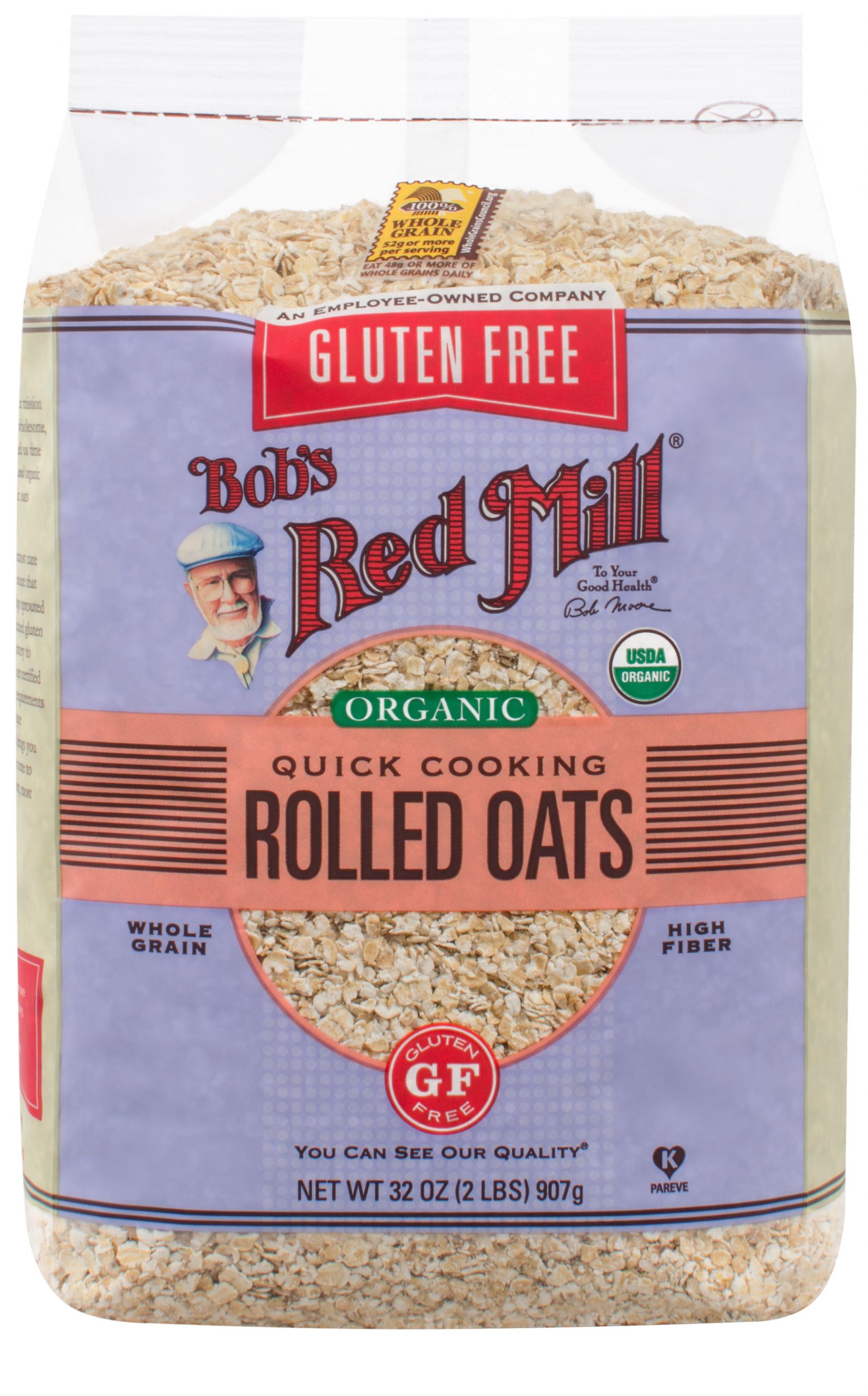 Organic Gluten Free Oats
 Bob’s Red Mill Introduces All Organic Line of Popular