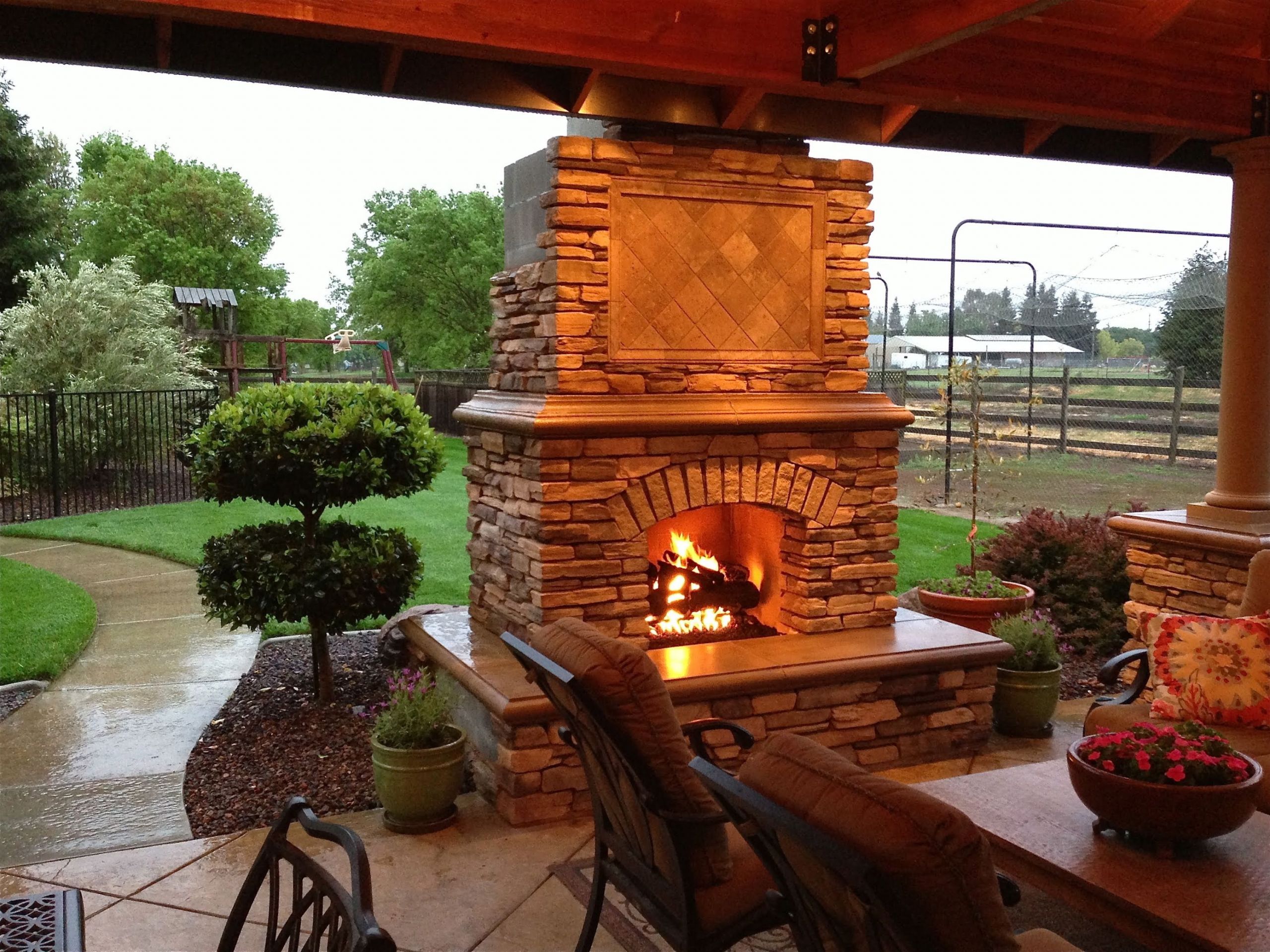 Outdoor Fireplace Kits DIY
 DIY Outdoor Fireplace Project