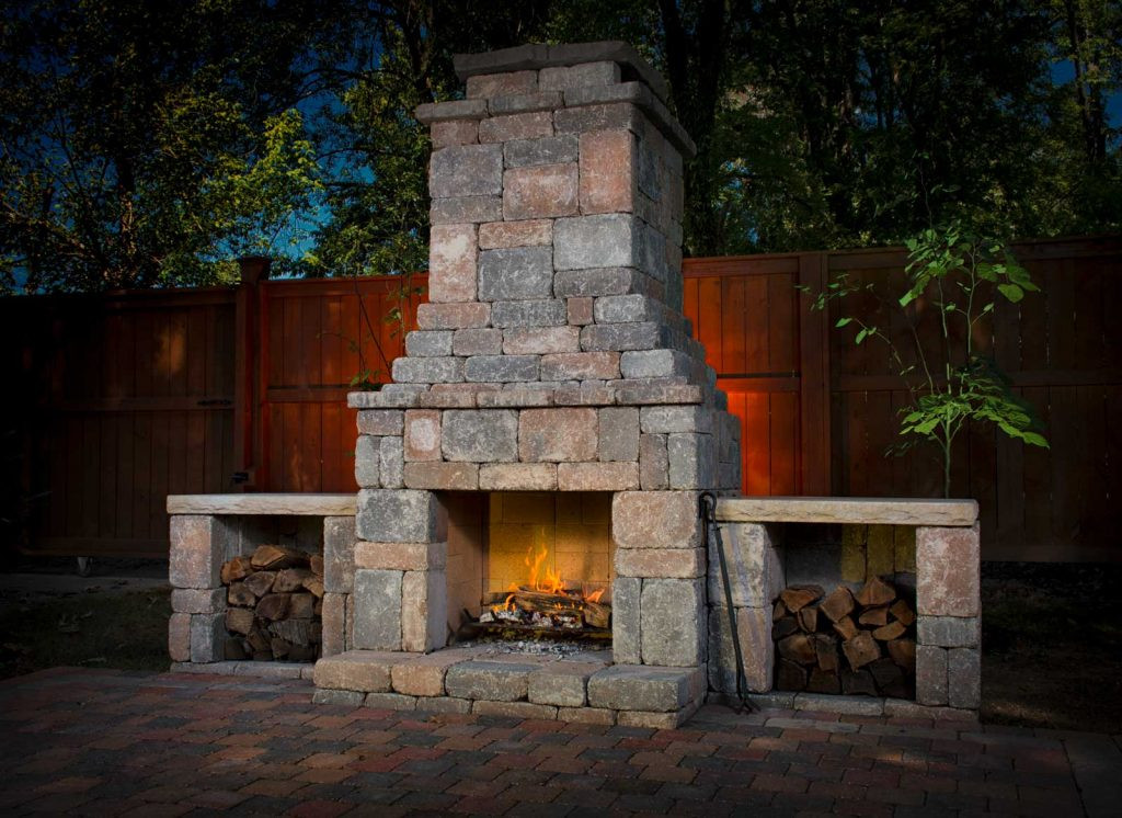 Outdoor Fireplace Kits DIY
 DIY outdoor Fremont fireplace kit makes hardscaping simple
