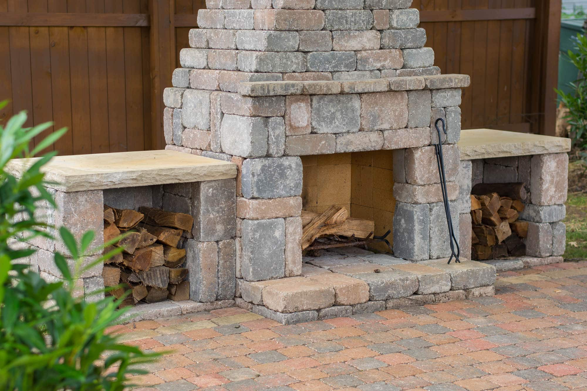 Outdoor Fireplace Kits DIY
 Wood Boxes kit makes upgrading your outdoor fireplace