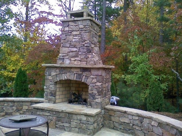 Outdoor Fireplace Kits DIY
 12 best Outdoor Stone Fireplace images on Pinterest