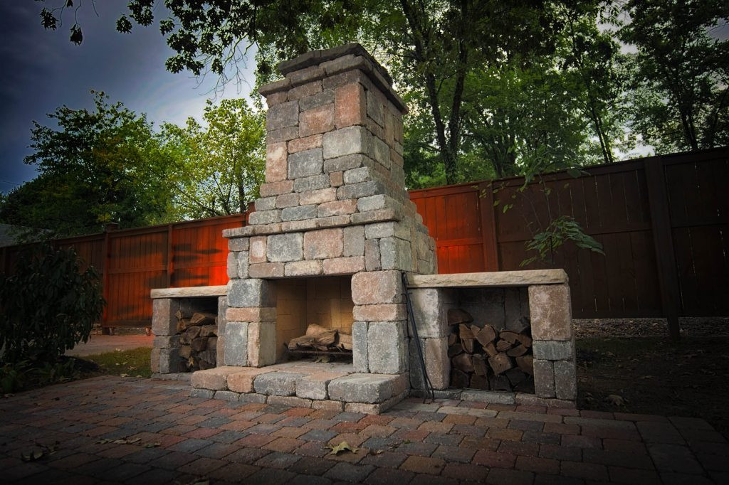 Outdoor Fireplace Kits DIY
 DIY outdoor Fremont fireplace kit makes hardscaping simple