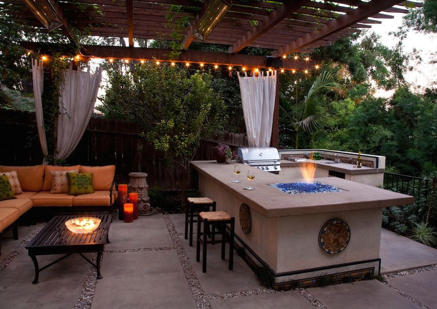 Outdoor Kitchen Patio Designs
 28 Gazebo Lighting Ideas And Projects For Your Backyard
