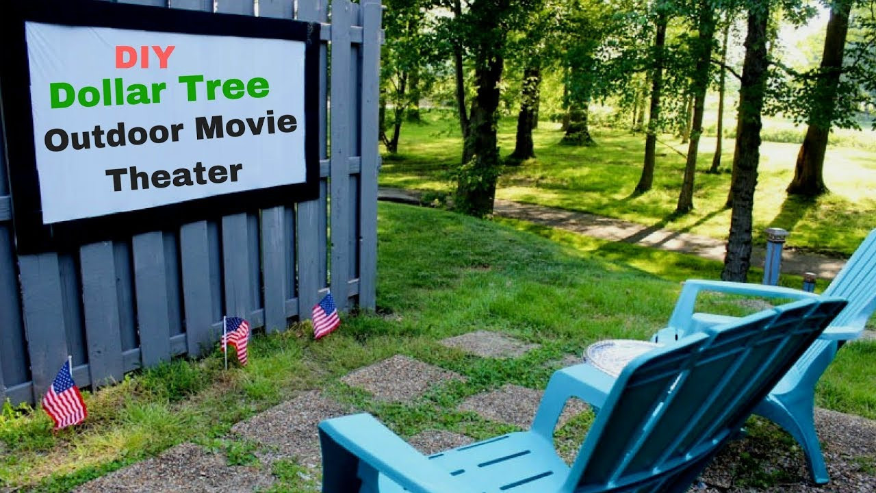 Outdoor Movie Screen DIY
 Dollar Tree DIY Outdoor Movie Theater